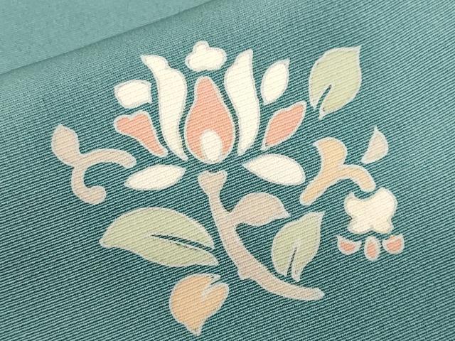 平和屋着物■訪問着 駒刺繍 花鳥草花丸文 正絹 逸品 CABF3796ev