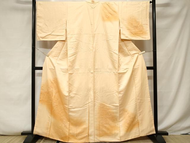 平和屋着物■訪問着 稲穂 暈し染め 金彩 正絹 逸品 CABF3800ev
