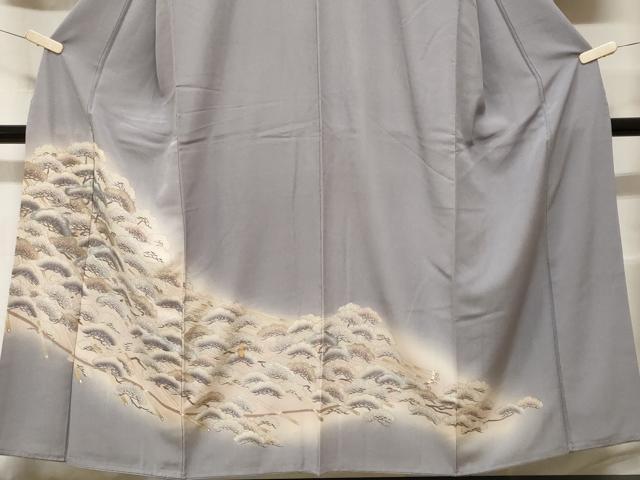 平和屋着物■豪華色留袖 刺繍 松葉文 暈し染め 正絹 逸品 CABF3807ev
