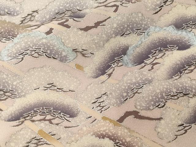 平和屋着物■豪華色留袖 刺繍 松葉文 暈し染め 正絹 逸品 CABF3807ev