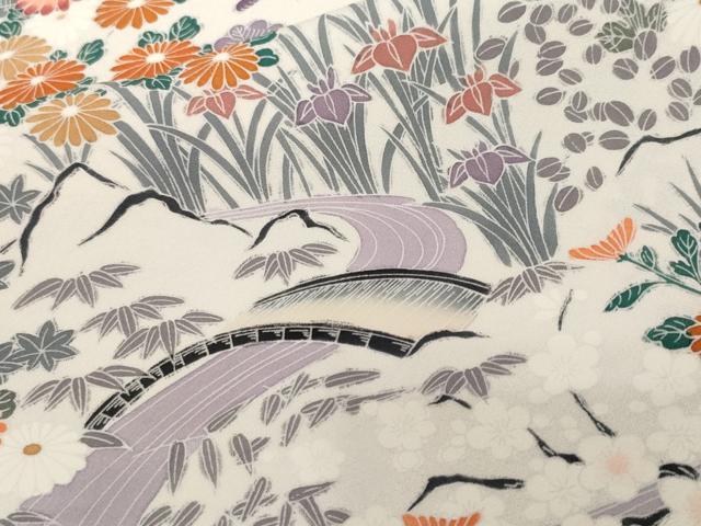 平和屋着物■訪問着 松竹梅流水文 正絹 逸品 CABF3812ev