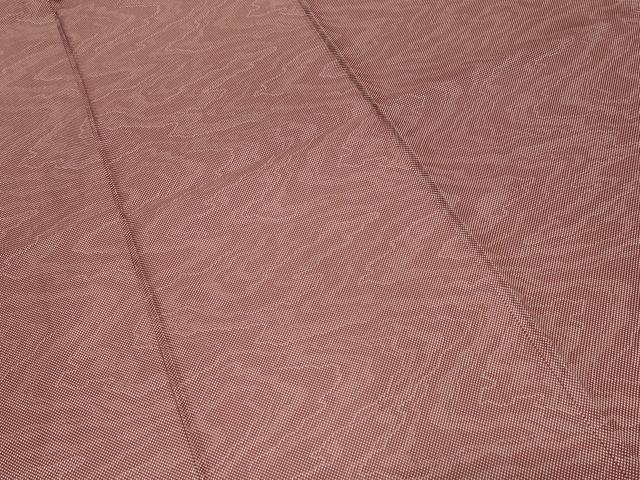 平和屋着物■江戸小紋 紬地 墨流し文様 行儀 正絹 逸品 CABF3817ev
