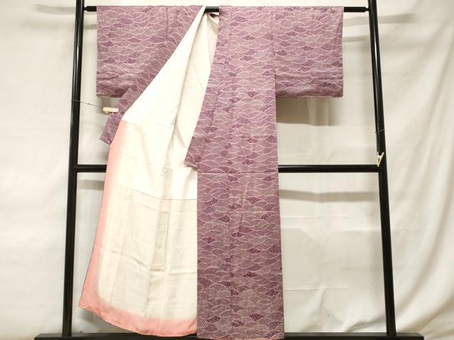 平和屋着物■上質な小紋 吉祥文 正絹 逸品 CABF3836ev