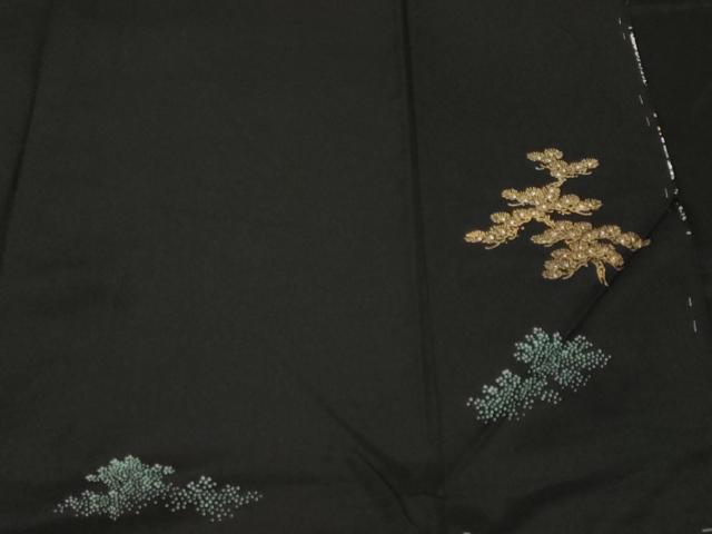 平和屋着物■豪華黒留袖 人物御所解文 金彩 正絹 逸品 未使用 CABF3841ev