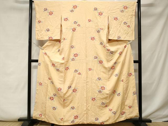 平和屋着物■上質な小紋 枝橘 金彩 正絹 逸品 CABF3847ev