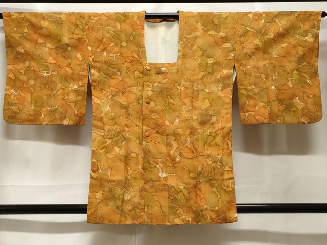 平和屋着物#道行コート ろうけつ染 市松吉祥文 正絹 逸品 未使用 CABF3862ev