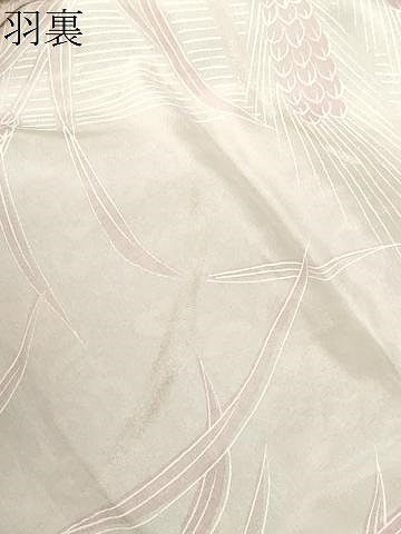 平和屋着物#道行コート 幾何学花文 正絹 逸品 CABF3865ev