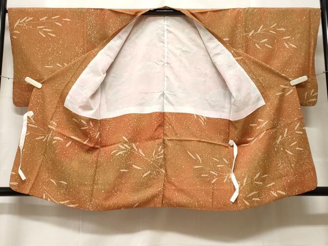 平和屋着物#道行コート ろうけつ染 枝葉文 暈し染め 正絹 逸品 CABF3880ev