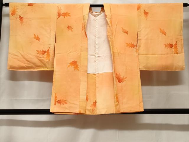 平和屋着物#羽織 地紋起こし 枝葉文 暈し染め 正絹 逸品 CABF3904ev