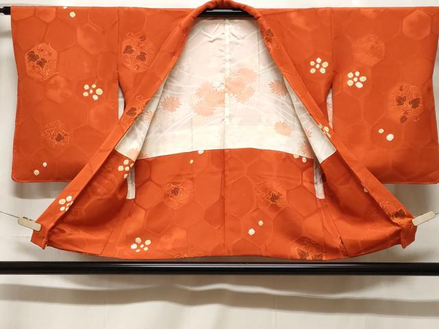 平和屋着物#羽織 絞り 地紋起こし 亀甲蔦の葉文 正絹 逸品 未使用 CABF3908ev