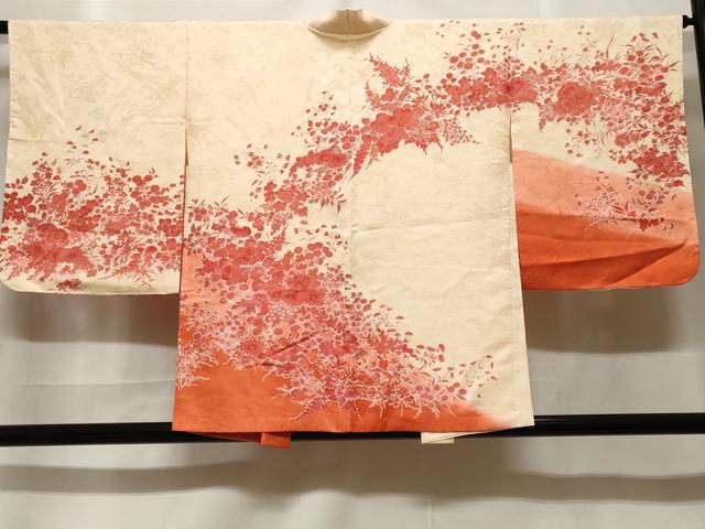 平和屋着物#羽織 草花文 暈し染め 金彩 正絹 逸品 未使用 CABF3924ev