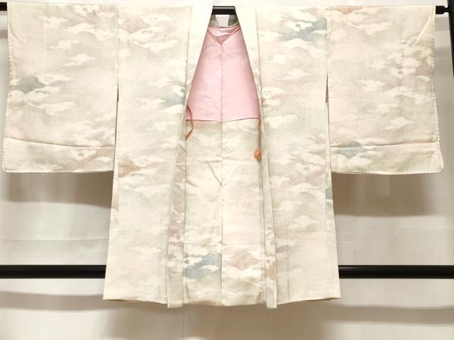 平和屋着物#羽織 寿光織 霞文 銀糸 正絹 逸品 CABF3925ev