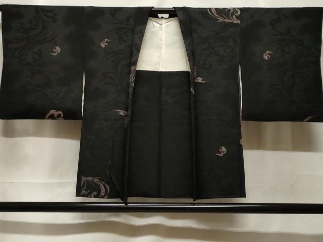平和屋着物#羽織 寿光織 唐草文 銀糸 正絹 逸品 CABF3978ev