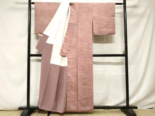 平和屋着物■上質な小紋 作家物 霞文 暈し染め 正絹 逸品 CABF3990ev