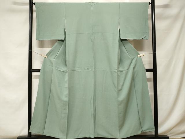 平和屋着物■上質な色無地 柳染色 正絹 逸品 CABF4090ev