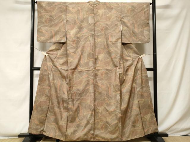平和屋着物■本場染大島紬 切嵌文 正絹 逸品 CABF4142ev