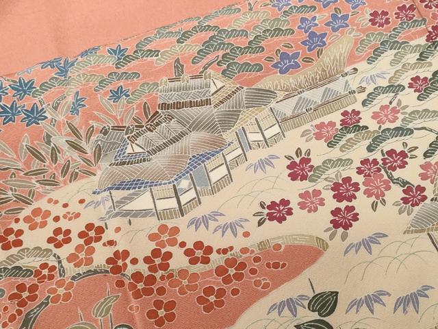 平和屋着物■訪問着 松竹梅御所解文 正絹 逸品 CABF4168ev