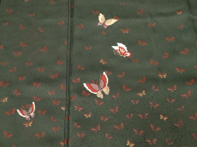 平和屋着物■訪問着 刺繍 舞蝶文 金糸 正絹 逸品 CABF4201ev