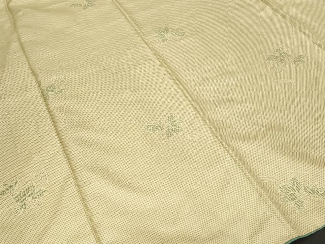 平和屋着物■上質な紬 蔦の葉文 正絹 逸品 CABF4221ev