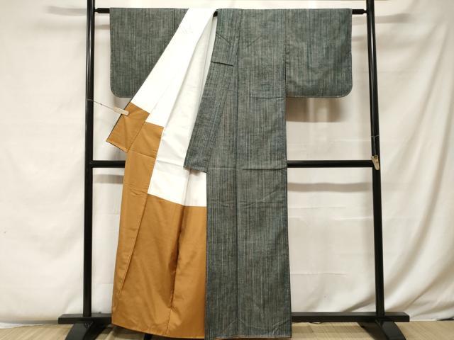平和屋着物■上質な紬 霞文 正絹 逸品 未使用 CABF4284ev
