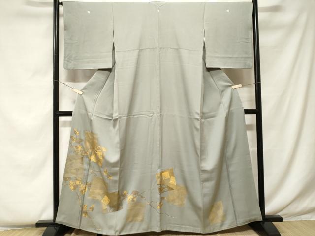 平和屋着物■豪華色留袖 駒刺繍 色紙重ね枝花文 金彩 正絹 逸品 CABF4335ev