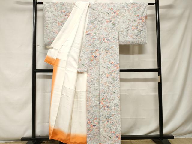平和屋着物■上質な小紋 風景文 正絹 逸品 CABF4339ev