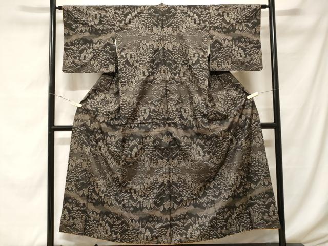 平和屋着物■本場大島紬 9マルキ 樹林風景文 正絹 逸品 CABF4357ev