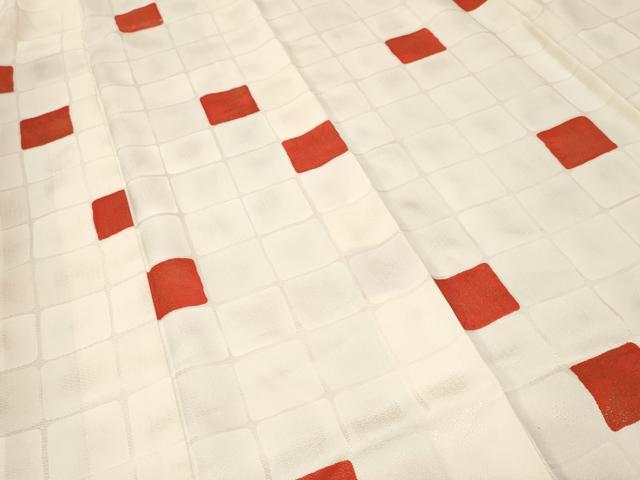 平和屋着物■上質な小紋 瓦草花文 金彩 正絹 逸品 CABF4382ev