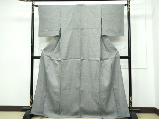 平和屋着物▽江戸小紋 単衣 幾何学文様 正絹 逸品 未使用 CABF4413rv