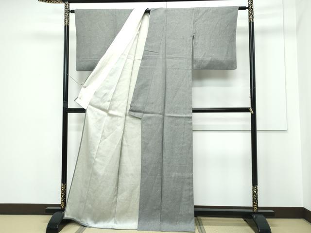 平和屋着物▽江戸小紋 単衣 幾何学文様 正絹 逸品 未使用 CABF4413rv