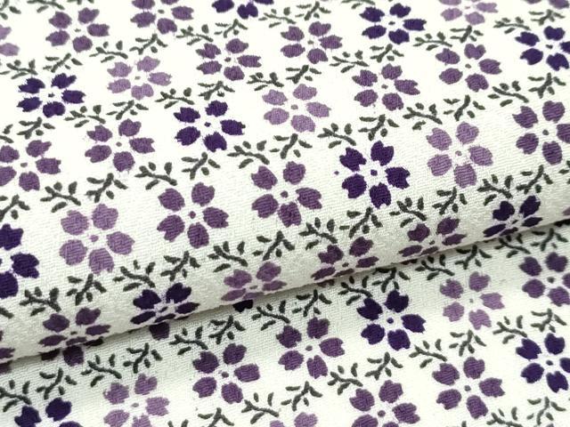 平和屋着物▽上質な小紋 単衣 小花文 正絹 逸品 未使用 CABF4417rv
