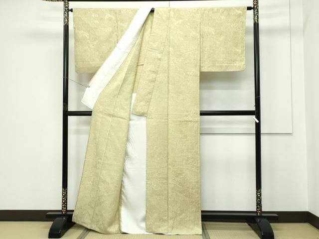 平和屋着物▽上質な小紋 単衣 辻が花地紋 正絹 逸品 CABF4425rv