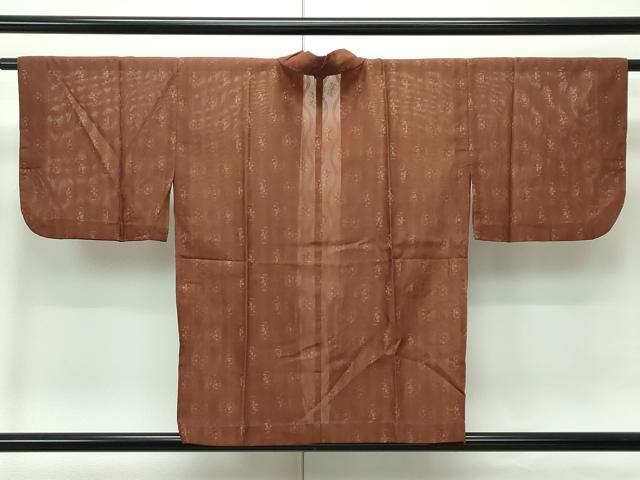 平和屋着物▽道中着 スリーシーズン 春夏秋 塵除け 立涌花紋紗 洗える着物 CABF4555rv