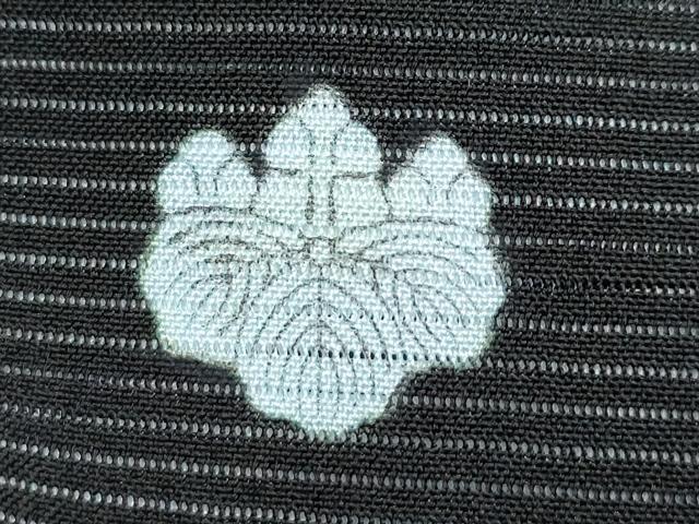 平和屋着物*夏物 黒留袖 絽 刺繍 立波飛鶴草花文 金銀糸 洗える着物 未使用 CABF4569rv