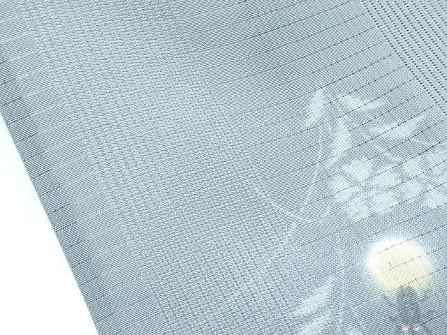 平和屋着物*夏物 小紋 変わり絽 蛍暈し 蛍草花文 正絹 逸品 CABF4596rv