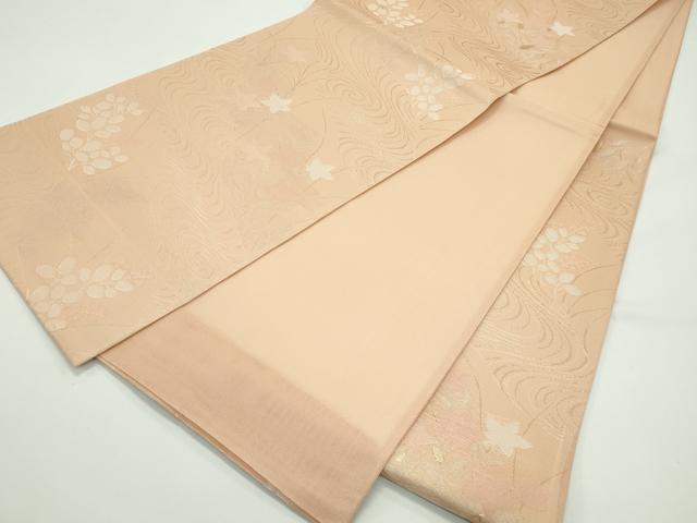 平和屋着物*夏物 六通柄袋帯 流水秋草文 金銀糸 正絹 逸品 CABF4627rv