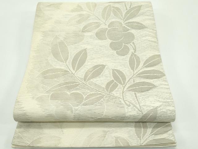 平和屋着物*夏物 六通柄袋帯 南天文 銀糸 正絹 逸品 CABF4631rv