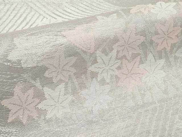 平和屋着物*夏物 六通柄袋帯 竜田川 銀糸 正絹 逸品 CABF4672rv