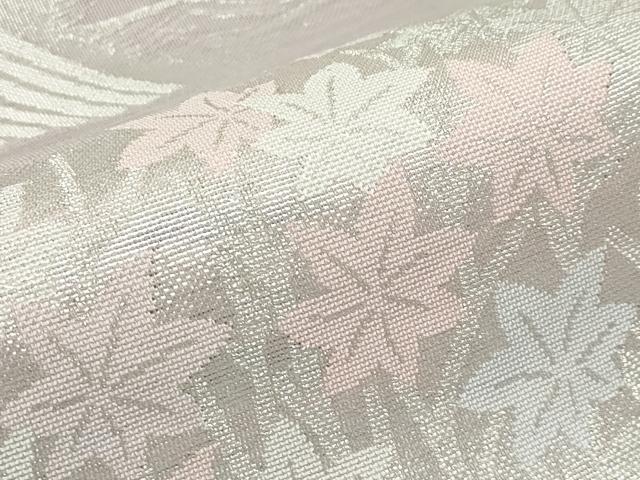 平和屋着物*夏物 六通柄袋帯 竜田川 銀糸 正絹 逸品 CABF4672rv