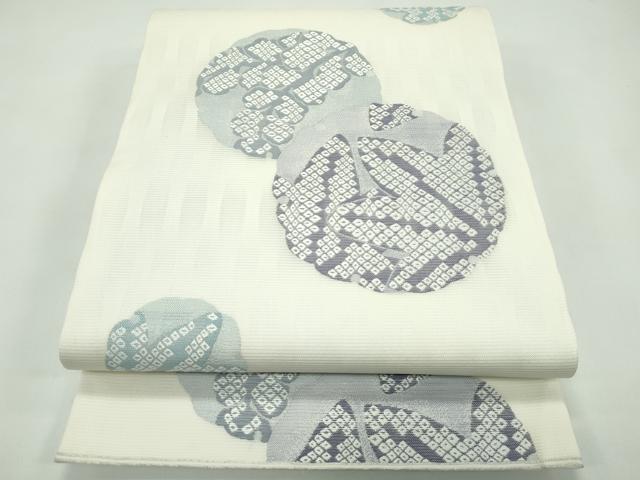 平和屋着物*夏物 六通柄袋帯 唐織 草花丸文 正絹 逸品 CABF4674rv