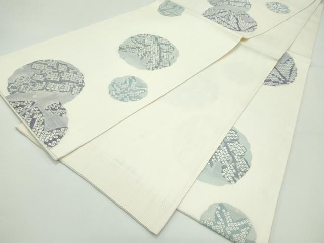 平和屋着物*夏物 六通柄袋帯 唐織 草花丸文 正絹 逸品 CABF4674rv