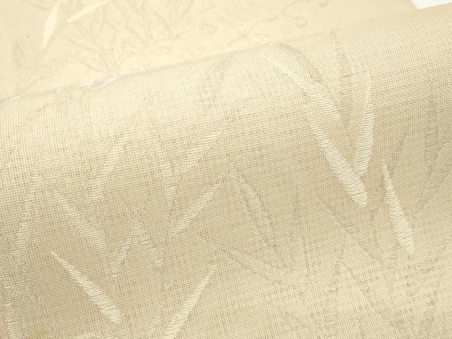 平和屋着物*夏物 六通柄袋帯 立波草木文 銀糸 正絹 逸品 CABF4678rv
