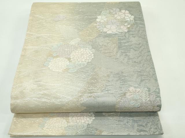 平和屋着物*夏物 六通柄袋帯 秋草文 金銀糸 正絹 逸品 CABF4680rv