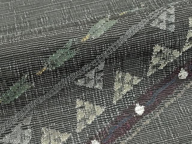 平和屋着物*夏物 八寸名古屋帯 矢羽鱗文様 正絹 逸品 CABF4689rv