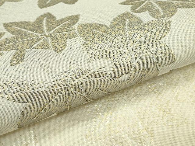 平和屋着物*夏物 六通柄袋帯 楓文 金銀糸 正絹 逸品 CABF4704rv