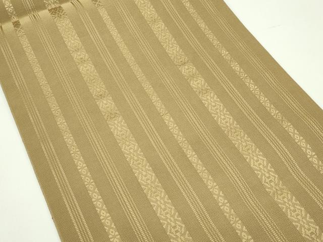 平和屋着物*夏物 本場筑前博多織 八寸名古屋帯 紗献上 路考茶色 正絹 逸品 CABF4709rv