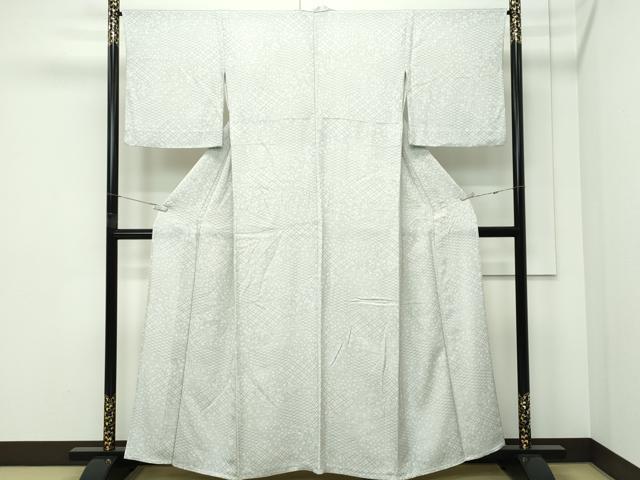 平和屋着物▽上質な小紋 単衣 切嵌鳳凰吉祥花文 正絹 逸品 CABF4725rv