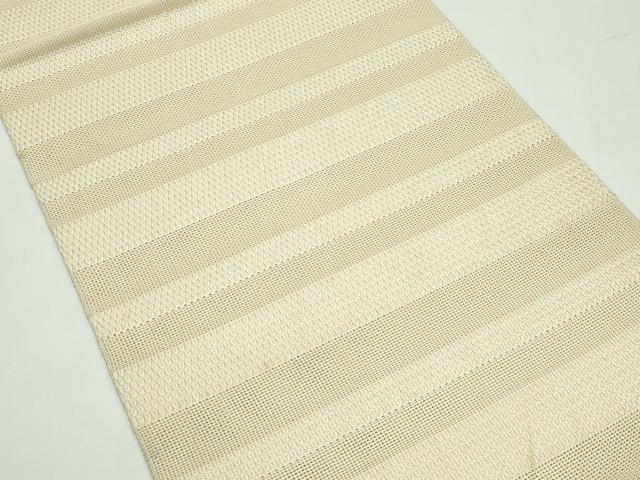 平和屋着物*夏物 八寸名古屋帯 横段文 正絹 逸品 CABF4762rv