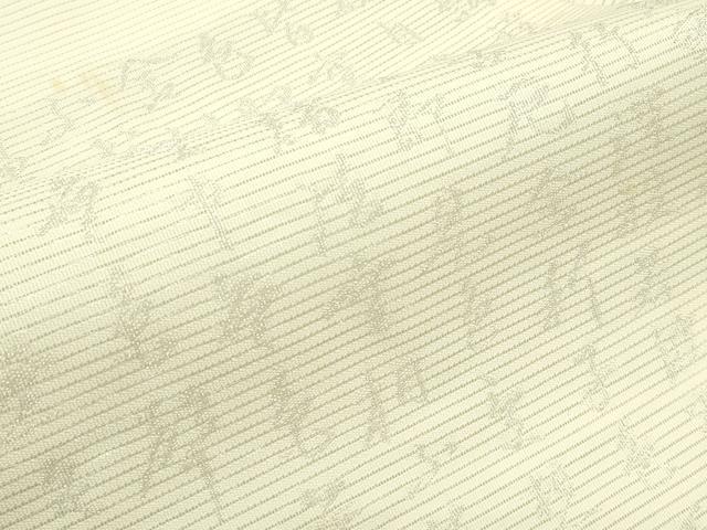 平和屋着物*夏物 九寸名古屋帯 般若心経 銀糸 正絹 逸品 CABF4767rv