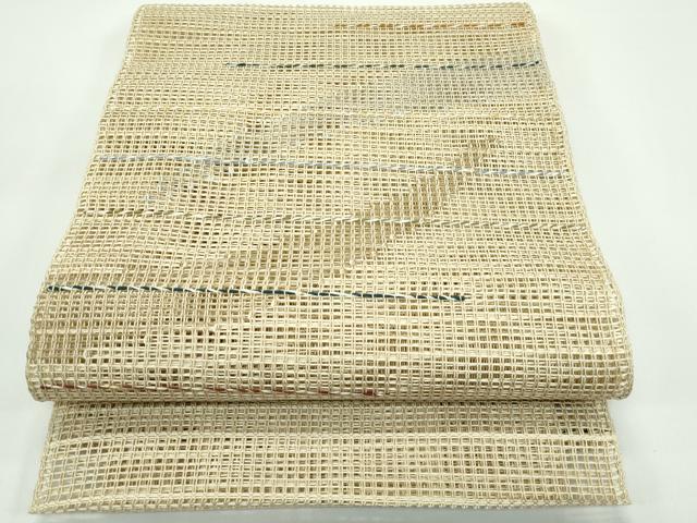 平和屋着物*夏物 八寸名古屋帯 羅 霞文 正絹 逸品 未使用 CABF4774rv